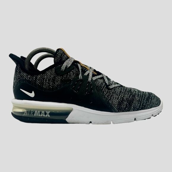 Nike Shoes Women Size Air Max Sequent Black White Sneakers